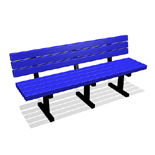 CAD Drawings PD Play Recycled Plastic Bench